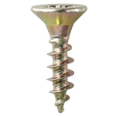 Immagine di Cogex 85204 viti agglomère Pozidrive, dorato, 1 x 4 15 mm, set di 40 pezzi