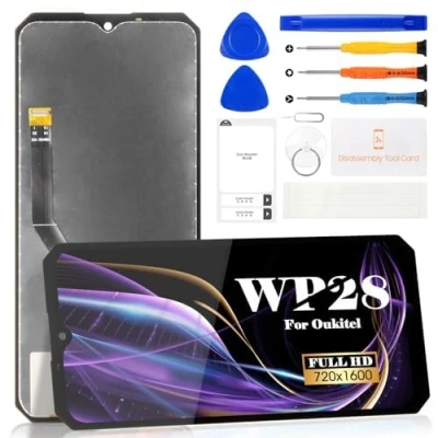 Immagine di Kit di riparazione per schermo Oukitel WP28 Touch Digitizer ricambio display LCD (nero, senza cornice)