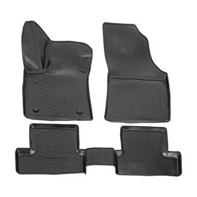 Immagine di NORM Liners 3D Tappeti Tappetini Auto In TPE Gomma Su Misura Per Megane 4 IV dal 2016, Kit di Pezzi, Inodore, Nero, Antiscivolo