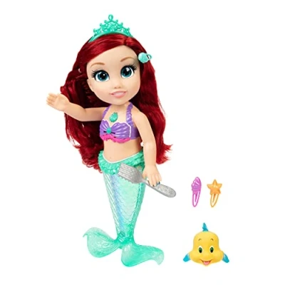 Immagine di Disney Princess My Singing Friend Ariel, bambola alta 35 cm, canta e dice oltre 10 frasi ispirate alla storia, accessori inclusi per un gioco aggiuntivo, perfetta ragazze dai 3 anni in su