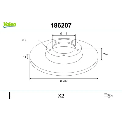Immagine di Misuratore di portata d&#039;aria VALEO 366983