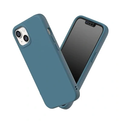 Immagine di RhinoShield Case Compatible with [iPhone 13/14] SolidSuit Shock Absorbent Slim Design Protective Cover Premium Matte Finish 3.5M / 11ft Drop Protection Ocean Blue