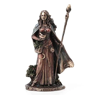Immagine di Veronese Design Statua in resina Eir La Valchiria della Protezione, 23,8 cm, finitura bronzo fuso