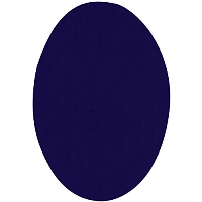Immagine di ginocchiere elastiche per abbigliamento Toppe riparare i vestiti. 6 gomitiere o di 9 x 13 cm. Colore: blu scuro