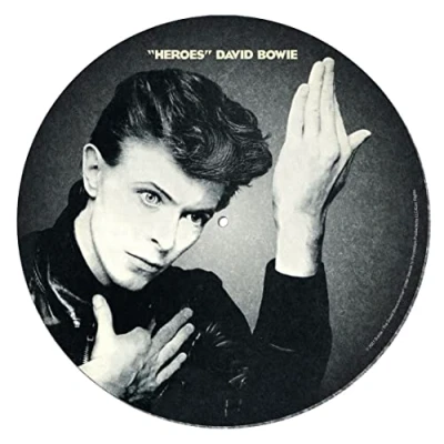 Immagine di Tappetino per giradischi David Bowie (design eroi) mixare, graffiare e ascoltare a casa Prodotto ufficiale