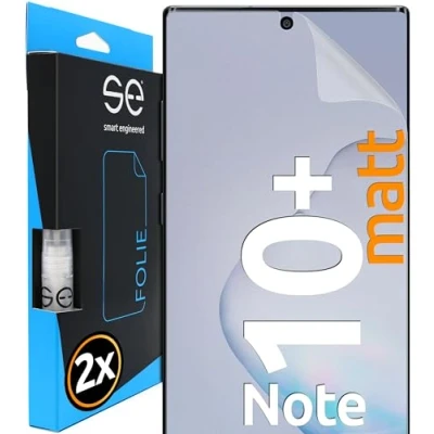 Immagine di smart engineered 3D Pellicola Opaca di Protezione dello Schermo per Samsung Galaxy Note 10 Plus antiriflesso [2 Pezzi Opaco, Case Friendly, Protettiva TPU