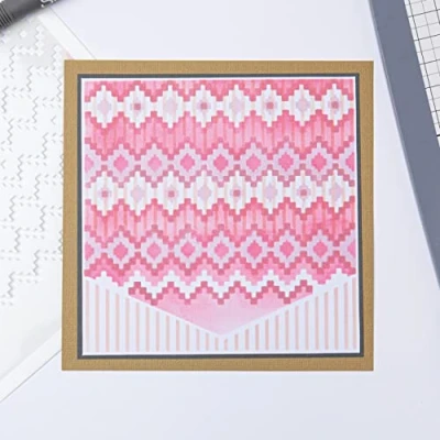 Immagine di Sizzix Stencil a Strati 4PK Textile di Olivia Rose 665842 Capitolo 4 2022 Stencils, Tessile, One Size