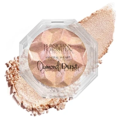 Immagine di Physicians Formula Mineral Wear Diamond Dust, Cipria Trasparente con Minerali Illuminanti e Vitamina E, Effetto Naturale Radioso, Luminous Gleam