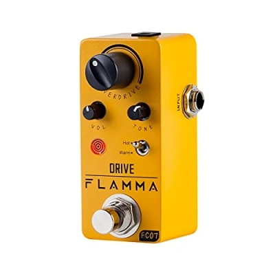 Immagine di FLAMMA FC07 Pedale Overdrive Chitarra Elettrica Effetti Mini Analogico True Bypass 2 Modalità Shell Metallo