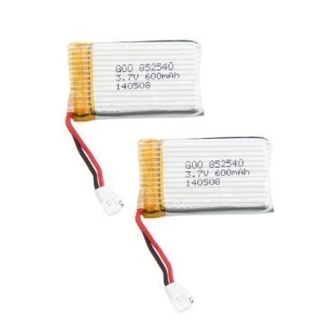 Immagine di YUNIQUE GREEN CLEAN POWER Batterie Lipo 3.7V 600mAh Ricaricabili 2pz Compatibili con Droni Syma X5, Cheerson CX 30W, Skytech M68, Wltoys F949 Lunga Durata, Silver 42 x 25 9 mm 15 gr