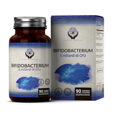 Immagine di EN Bifidobacterium Probiotici 90 Capsule Probiotiche ad Alta Potenza 5 Miliardi di CFU per Dose Non OGM, Senza Glutine e Allergeni Prodotto nel Regno Unito