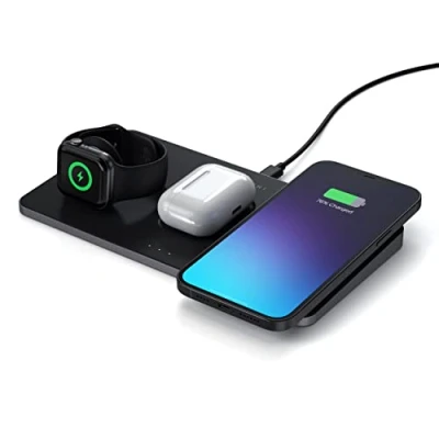 Immagine di Satechi Caricabatterie / Docking Station Trio Wireless Nero ST X3TWCPM