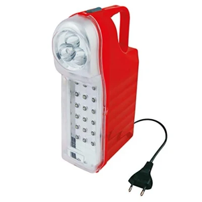 Immagine di POLY POOL PP0765 Lampada di Emergenza Portatile Ricaricabile 21 LED Luce 3 Funzioni con Cavo 1m e Spina 10A Manico 60+13lm da Presa