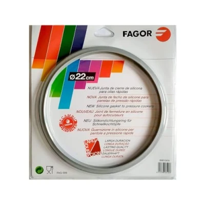 Immagine di ANAKEL HOME Fagor Gomma per Pentola a Pressione M18804554 Compatibile con Diametro Interno di 22 Centimetri Silicone, Ø22cm, Grigio