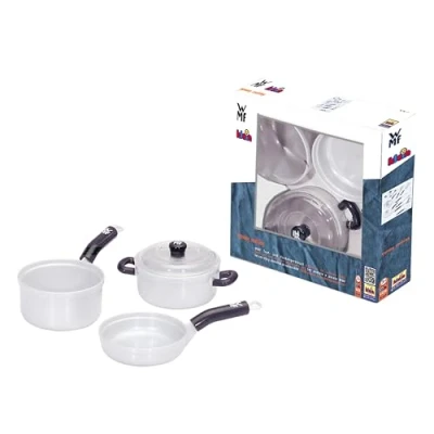 Immagine di Theo Klein 9435 Set pentola e Utensili da Cucina WMF 3 Pezzi, di Alta qualità Accessori per Bambini I Giocattoli dai Anni in su