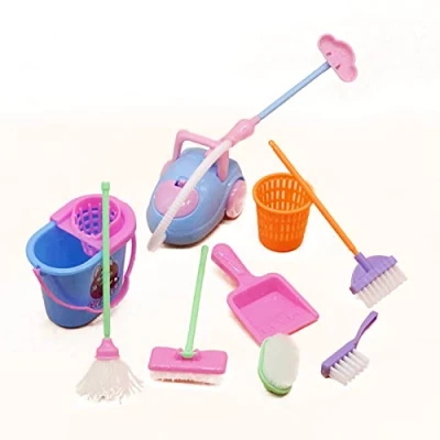 Immagine di YUTOU Set di 9 accessori per la casa delle bambole in miniatura scala 1:12,