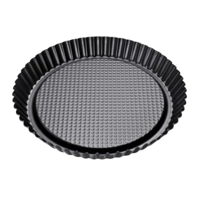 Immagine di Zenker Stampo Crostata fondo a Nido d&#039;Ape Ø28Cm, Linea Black Metallic, Rivestimento Antiaderente (Colore: Nero Metallizzato), Quantità: 1 Pezzo, Acciaio