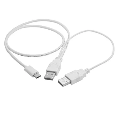 Immagine di CY USB 3.1 tipo C a doppio maschio cavo dati potenza extra y per telefono cellulare e hard disk 60 cm