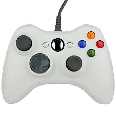 Immagine di Xbox 360 Game Controller USB Wired Gamepad Joystick Joypad for Microsoft &amp; Windows PC (White)