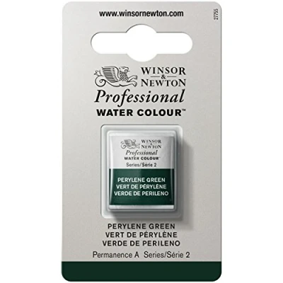 Immagine di Winsor &amp; Newton Professional Vernici ad acquerello, vivaci e resistenti alla luce, pigmenti per artisti, 1/2 GODET, colore: Verde Di Perilene