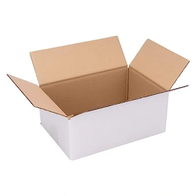 Immagine di verpacking Cartoni pieghevoli 250 x 175 100 mm, colore bianco (dimensioni esterne 255 180 110 mm), KK 24, 1 ondulato, per piccoli prodotti DHL Pacchetti S DPD GLS (50 pezzi)