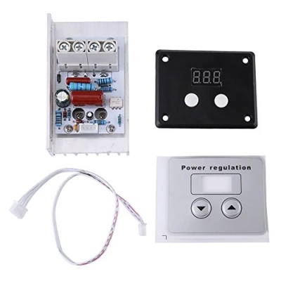 Immagine di regolatore digitale di tensione, tiristore elettronico da 10.000 W, potenza, dimmer, termostato, CA 220 V, 80 A