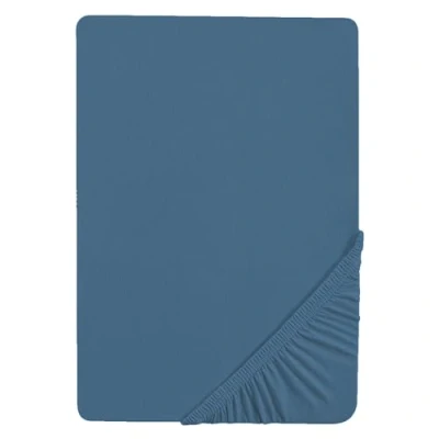 Immagine di roba Lenzuolo Seashells Indigo Adatto per Misure 60 x 120 e 70 140 cm Certificato GOTS Oeko Tex 100 Cotone BIO Jersey con Angoli Traspirante Morbido Blu