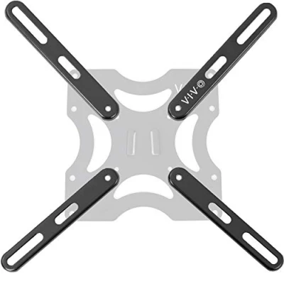 Immagine di VIVO Staffa adattatore di estensione VESA in acciaio per schermi da 32 a 55 pollici LCD LED TV, kit piastra conversione fino 400 x mm (MOUNT AD400B)