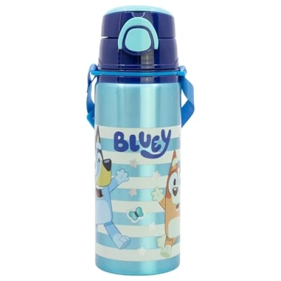 Immagine di BOTTIGLIA RIUTILIZZABILE POP UP IN ALLUMINIO CON TRACOLLA 730 ML BLUEY