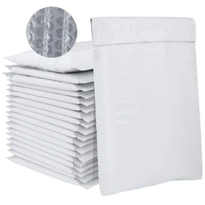 Immagine di Buste Imbottite Bubble Mailer Autosigillanti 50Pezzi Spedizione per l&#039;imballaggio Pacchetto Postale di (13 x 18cm, grigio)
