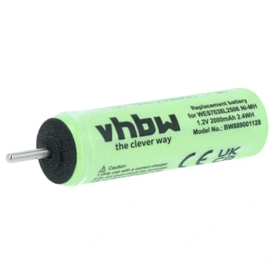 Immagine di vhbw batteria compatibile con Panasonic ER GB70, GB80, GB96, GC50, GC70, GS60 rasoio elettrico (2000mAh, 1,2V, NiMH)
