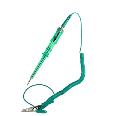 Immagine di tester del circuito cavo fusibile della matita penna elettrico dell&#039;automobile 6V / 24V con il blub luce tester(Green)