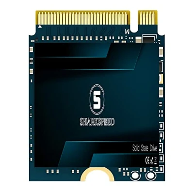 Immagine di S SHARKSPEED M.2 2230 SSD 1TB NVMe PCIe, Gen 3.0X4 Unità a Stato Solido Interno Compatibile con Steam Deck Surface Pro7+/ProX/laptop3/laptop4/laptop Go GPD Ultrabook Tablet(1TB, NVME)