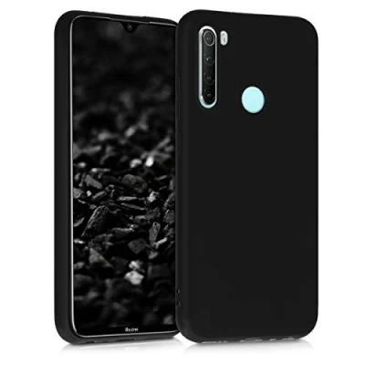 Immagine di kwmobile Custodia Compatibile con Xiaomi Redmi Note 8 (2019/2021) Cover Back Case per Smartphone in Silicone TPU Protezione Gommata nero matt