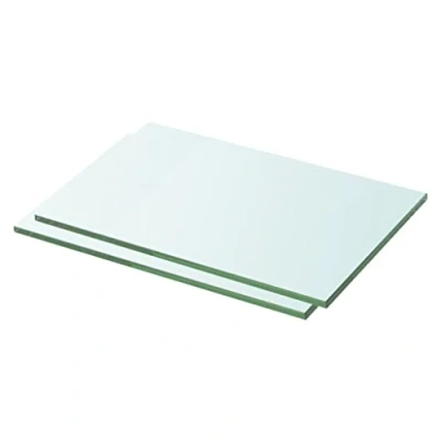 Immagine di vidaXL Mensole in Vetro Trasparente 2 pz 30x15 cm