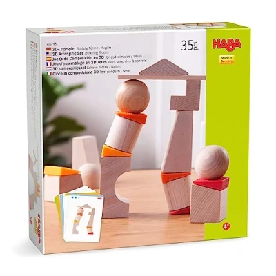 Immagine di HABA Beech Gioco di assemblaggio 3D Si Piega Giocattolo Bambini 4 anni 306793, Colore in Legno, 306793