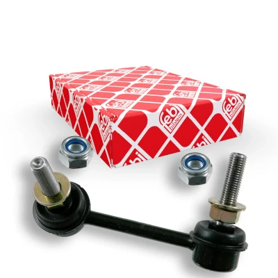 Immagine di febi BILSTEIN 21812 Bielletta barra stabilizzatrice Assale anteriore Dx 90 M10 x 1,25 Plus con dado autobloccante Acciaio