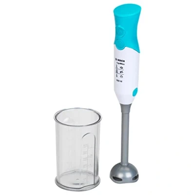 Immagine di Theo Klein 9532 Frullatore a Immersione Bosch I Replica sicura per Bambini con finte Lame rotanti e misurino Dimensioni: 8 cm x 27,5 Giocattoli dai 3 Anni in su