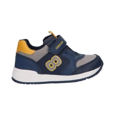 Immagine di Geox B Rishon Boy A, Scarpe da Ginnastica Bimbo 0 24, Lt Navy Ochre, 21 EU
