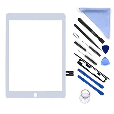Immagine di E Soul Kit di riparazione digitalizzatore digitale per iPad 9,7&quot; 2018, 6 6a generazione A1893 A1954, ricambio touch screen (senza pulsante Home, LCD non incluso), adesivo