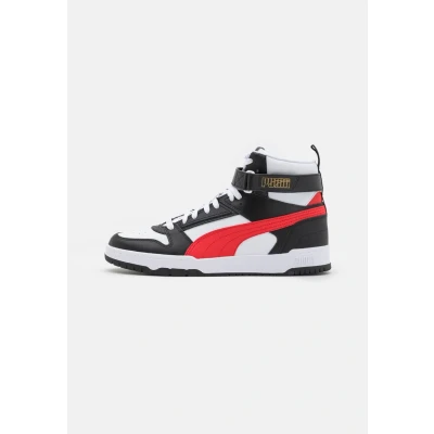 Immagine di Puma RBD GAME Unisex Sneakers alte, Taglia: 42.5, White/high risk red/black/team gold pelle e finta