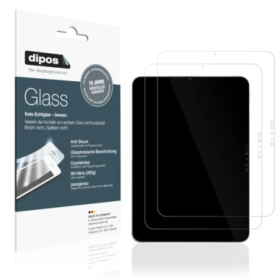 Immagine di dipos I 2X Pellicola Protettiva Compatibile con Apple iPad PRO 11 Pollice M4 2024 Protezione Vetro Flessibile 9H