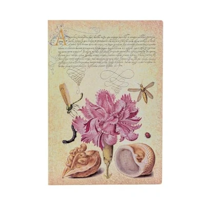 Immagine di Paperblanks Flexi a copertina morbida, Garofano Rosa, Midi, Righe, Chiusura con Fascia Elastica