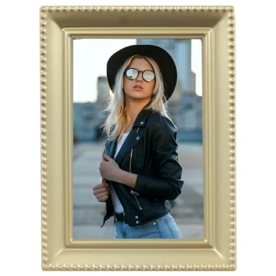 Immagine di Lawrence Frames Design con bordi, 2,5 x 3,5, oro satinato