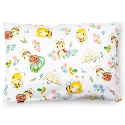 Immagine di PinkZebra federa per cuscino bambini, 35 x 40 cm, in 100% cotone, ragazzi, Ecotex Standard 100, bambini con chiusura lampo, coccinella