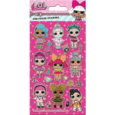 Immagine di Paper Projects 01.70.06.143 Adesivi riutilizzabili luccicanti con personaggi L.O.L. Surprise, 19,5 cm x 9,5