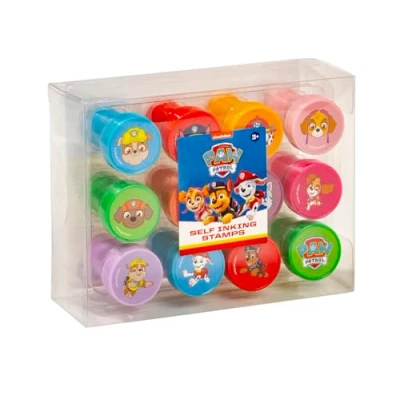 Immagine di Set di timbri autoinchiostranti in diversi motivi Paw Patrol Chase, Marshall, Skye, Rubble, Zuma regalo per bambini