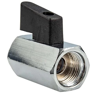 Immagine di &#039;tecuro Mini valvola a sfera Taglia 1/2 filettatura interna interno X MS cromato