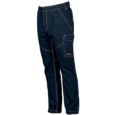 Immagine di PAYPER deva store Pantaloni da Lavoro multistagione Cotone 100% Comodi e Resistenti (Blu Navy, 56/58)