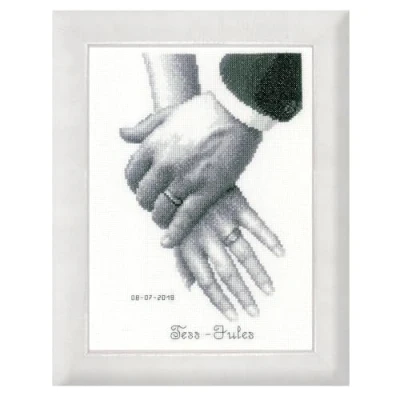 Immagine di Vervaco Kit Punto Croce contato: Amore per la Vita, Multicolore, 18cm x 25cm